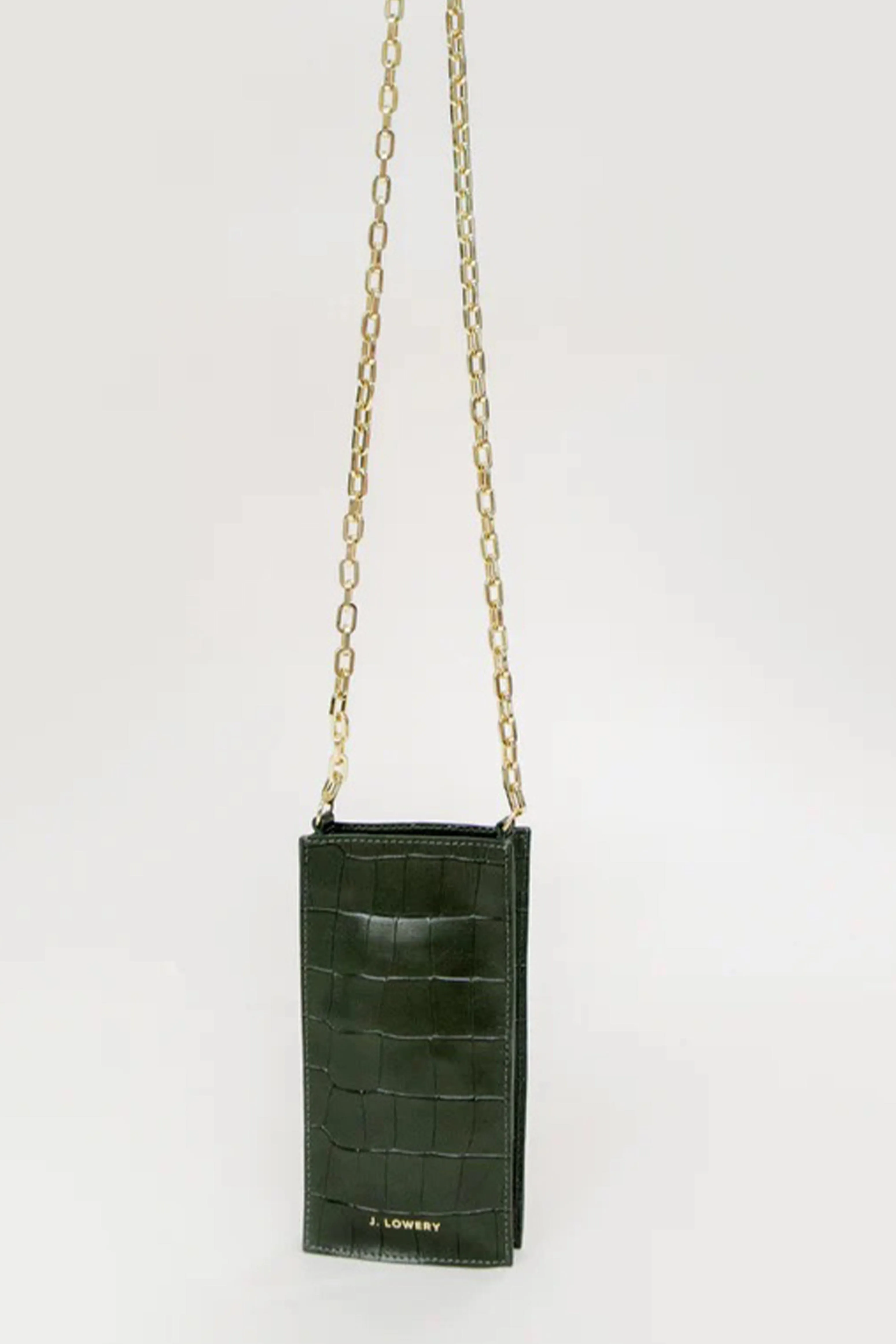 J Lowery | Phone Pouch - Green Croc