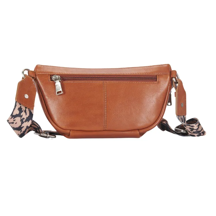 Jekyll & Hide Osaka Slim Ladies Leather Waist Bag - Tan