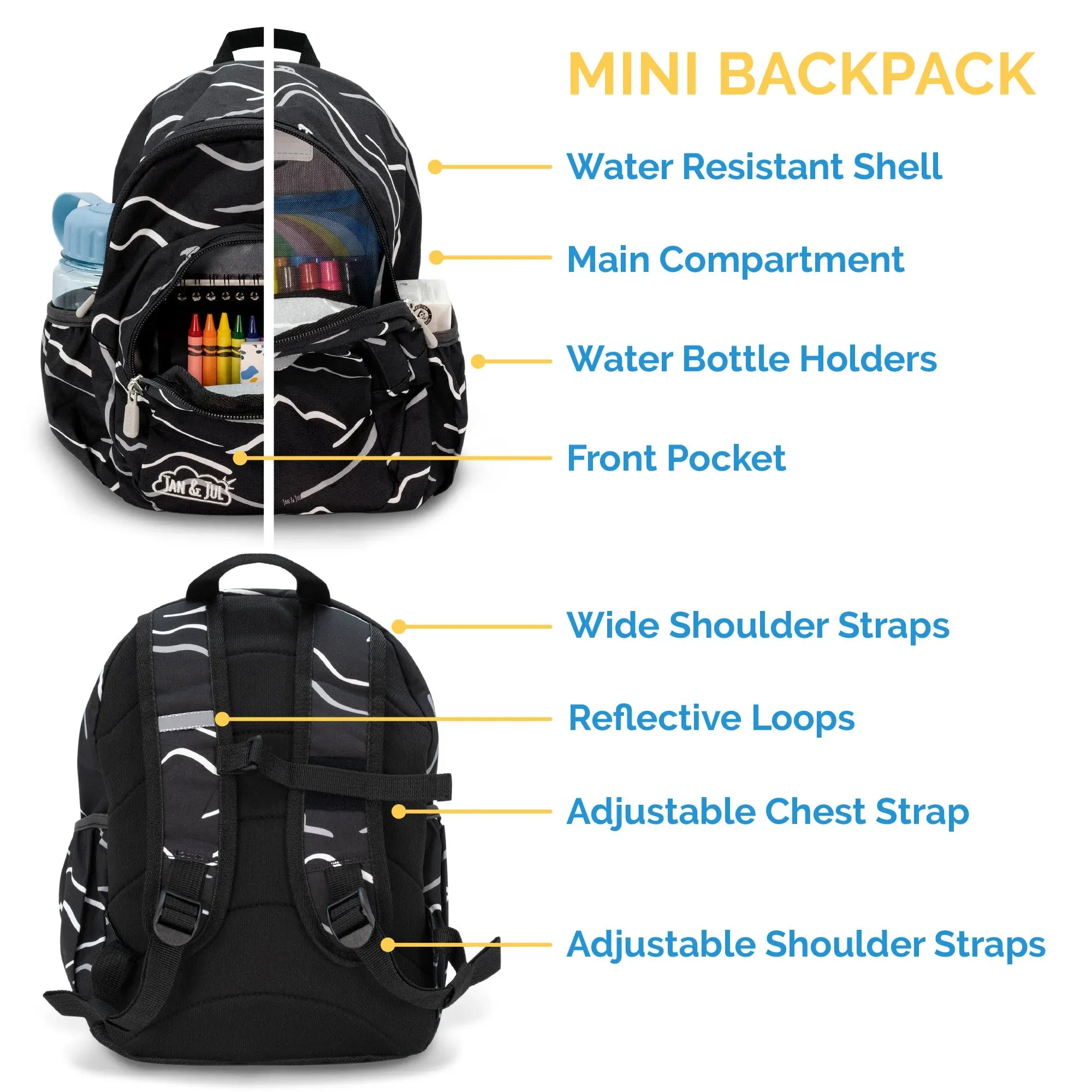 Kids Mini Backpacks | Navy Forest