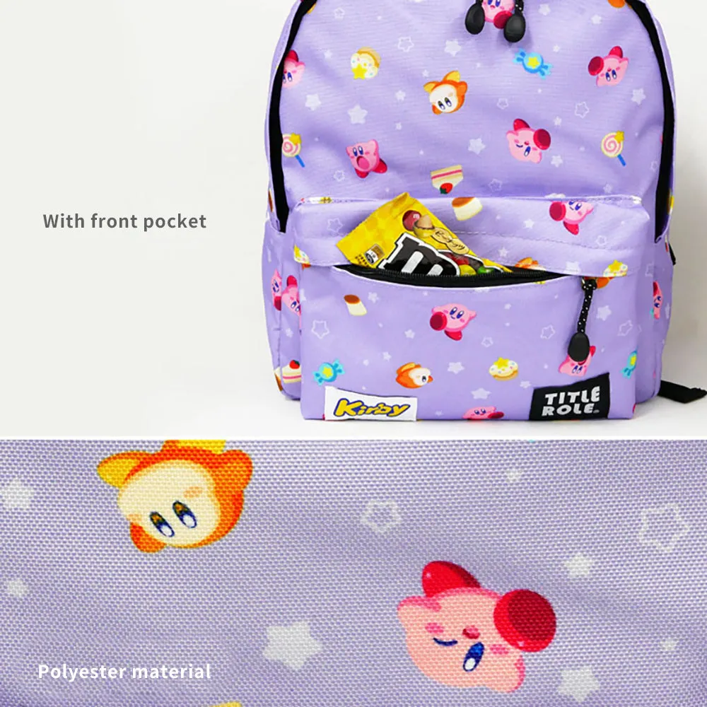 Kirby Backpack Children's Junior High School Elementary School Kindergarten School Bag Tour Travel Outing Large Capacity Water-Repellent Antibacterial Processing Kirby Character Children's Backpack