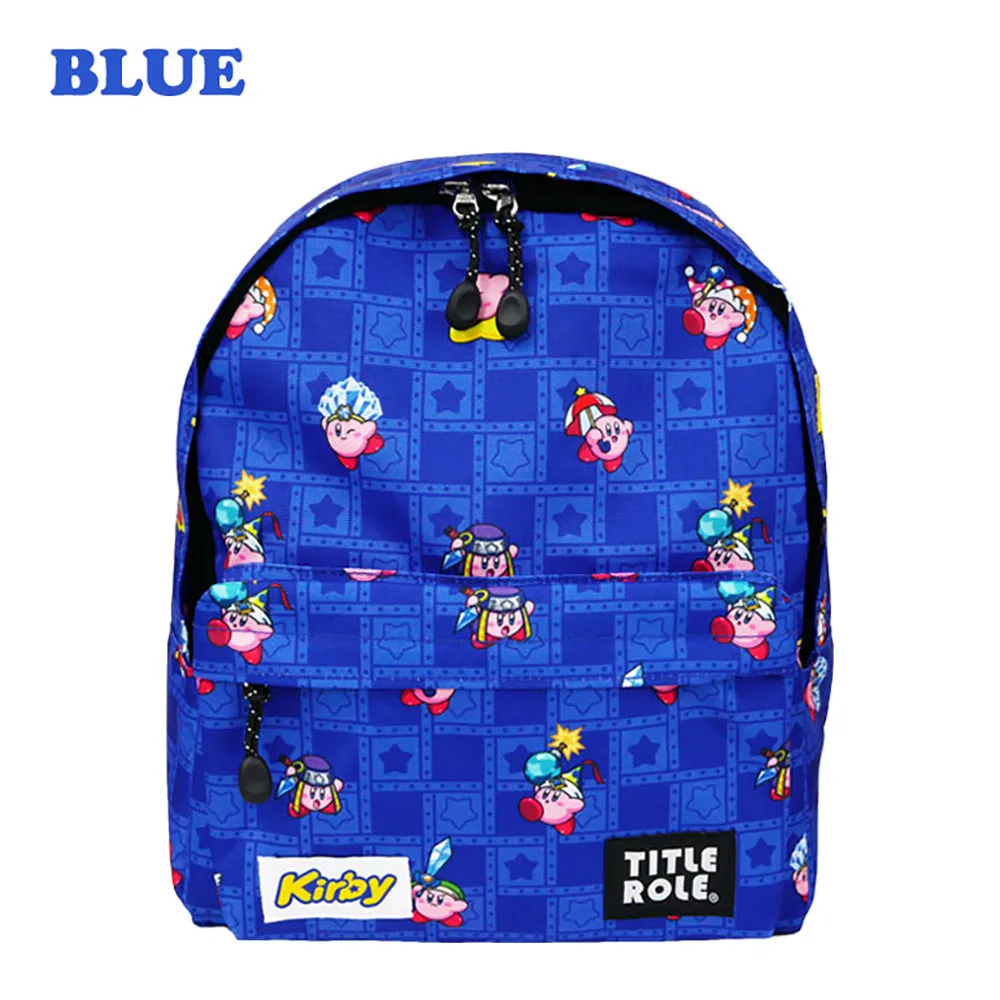 Kirby Backpack Children's Junior High School Elementary School Kindergarten School Bag Tour Travel Outing Large Capacity Water-Repellent Antibacterial Processing Kirby Character Children's Backpack