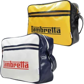 Lambretta Retro Flight Faux Leather Satchel Bag