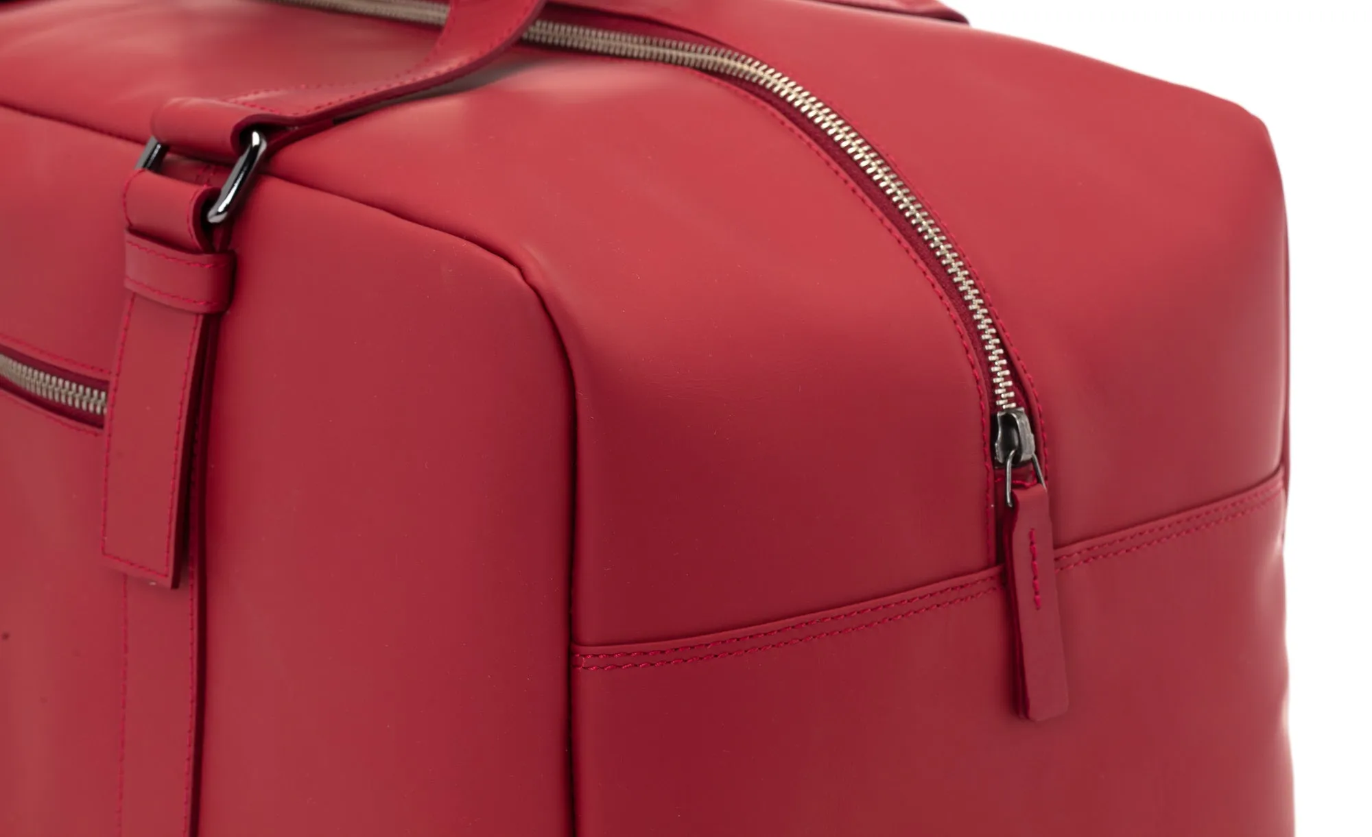 Leather Travel Bag Kankura Golf - Red