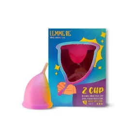 Lemme Be Z Cup Reusable Menstrual Cup | Ultra Soft and Rash Free, FDA Approved | 25ml (Medium, Rainbow)