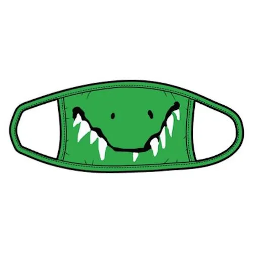 Little Blue House Washable Youth Face Mask - Crocodile