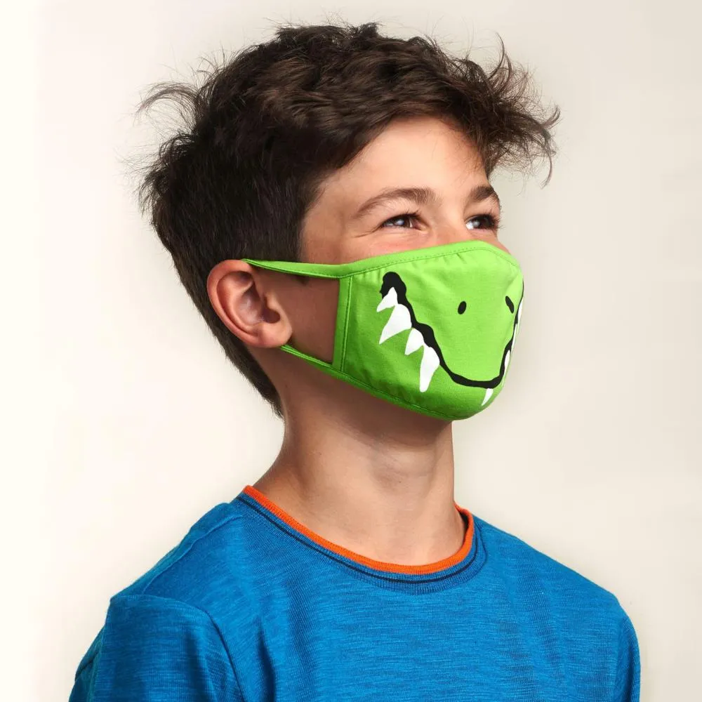 Little Blue House Washable Youth Face Mask - Crocodile