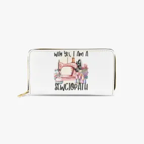 Long Type Zipper Purse, Why yes I am a Sewciopath, awd-514