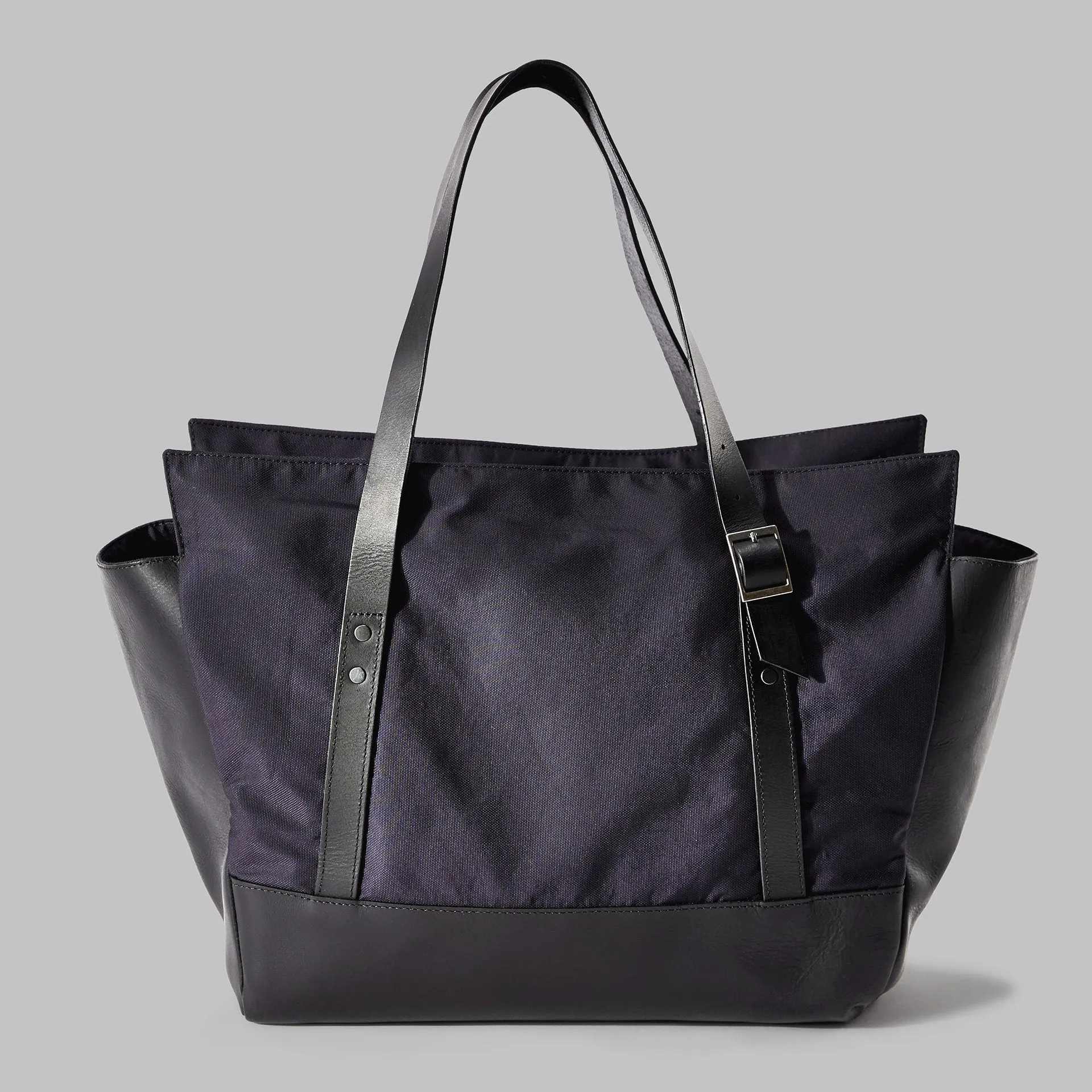 Longton Navy Nylon Large Tote