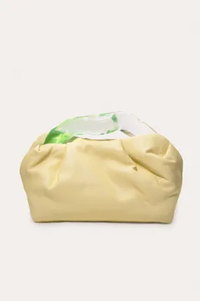 Lunchbox - Lime Resin and Yellow Leather Clutch Bag