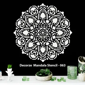 Mandala Art Stencil |Unique Mandala Art | Decorze Mandala Stencil 063