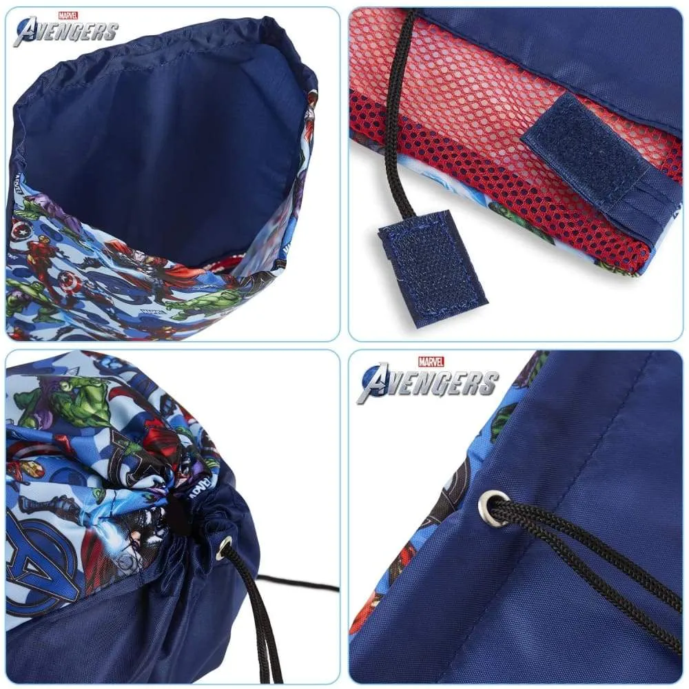 Marvel Avengers Drawstring Bags,Captain America Iron Man Hulk Thor, Gifts for Boys Teens