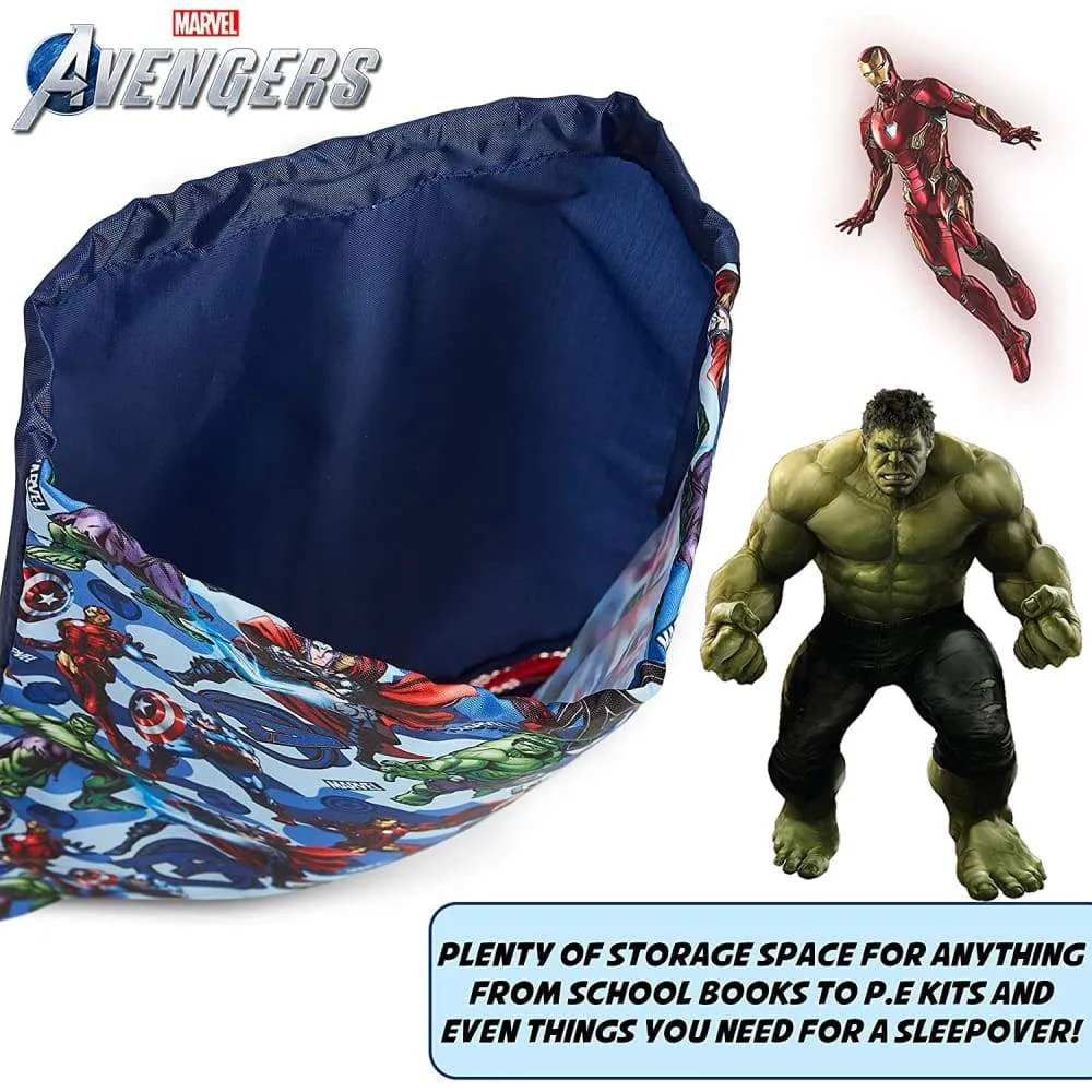 Marvel Avengers Drawstring Bags,Captain America Iron Man Hulk Thor, Gifts for Boys Teens