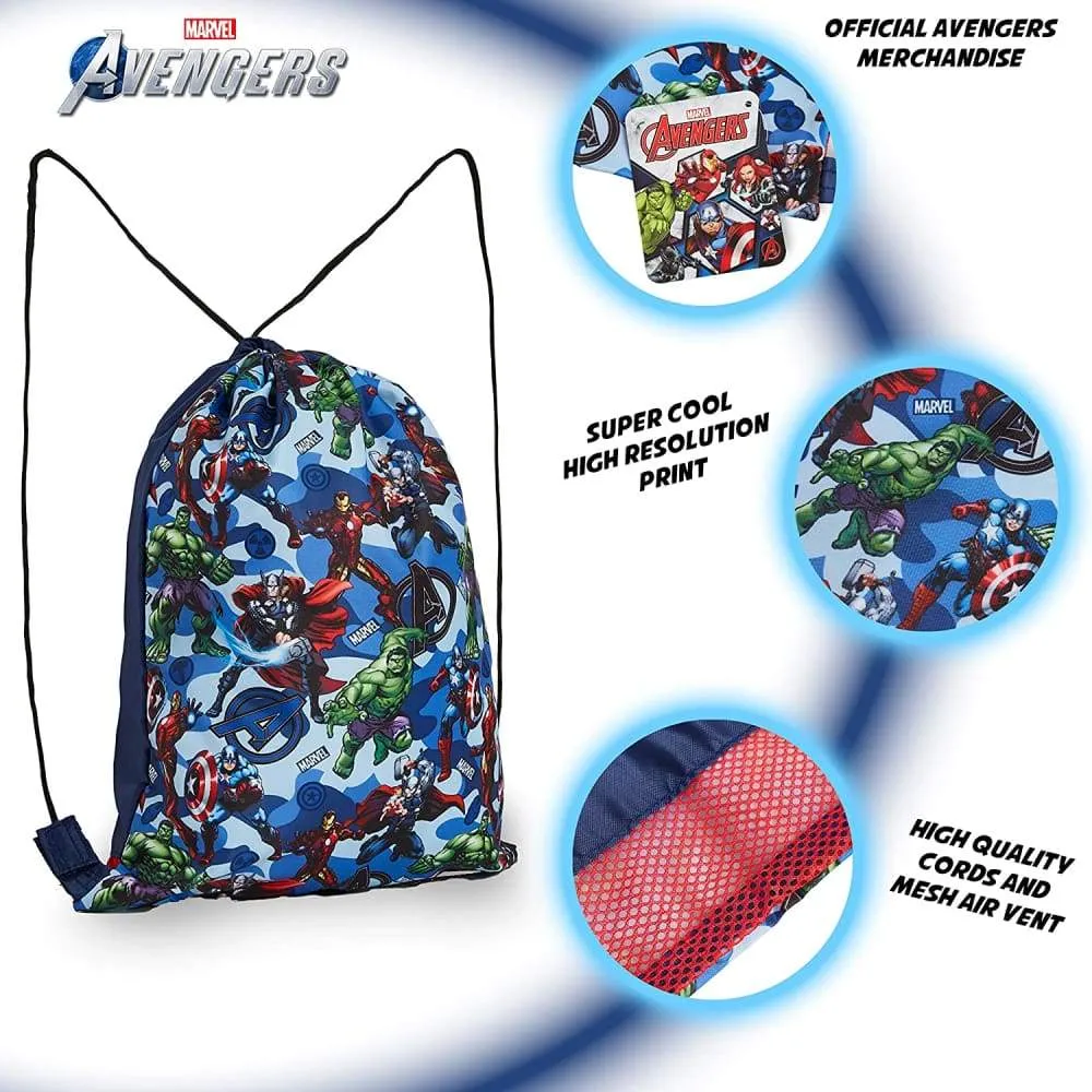 Marvel Avengers Drawstring Bags,Captain America Iron Man Hulk Thor, Gifts for Boys Teens