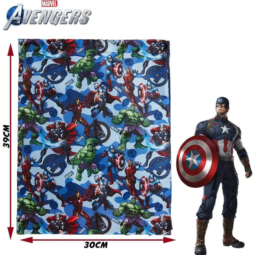 Marvel Avengers Drawstring Bags,Captain America Iron Man Hulk Thor, Gifts for Boys Teens