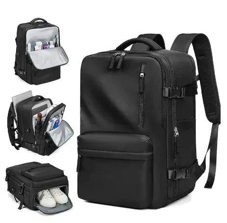 Minimalist Travel Backpack with built-in USB charging port