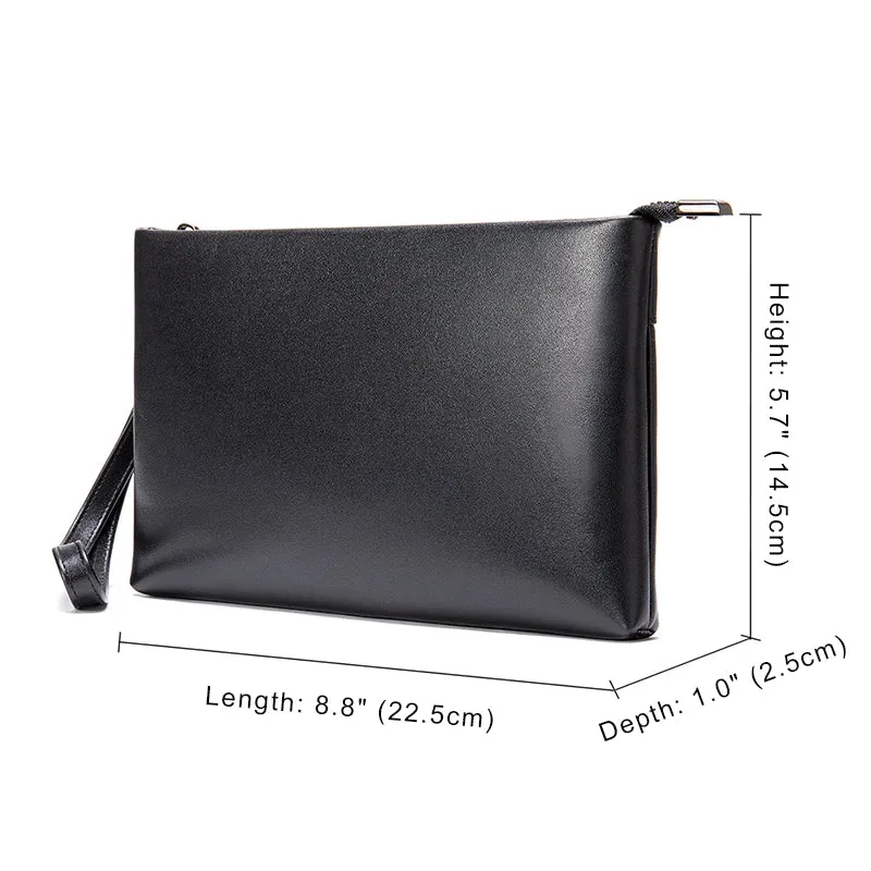 Modern Charm Leather Clutch