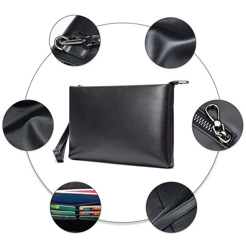 Modern Charm Leather Clutch