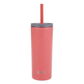 Oasis Super Sipper Insulated Tumbler W/Silicone Straw 600ml - Coral