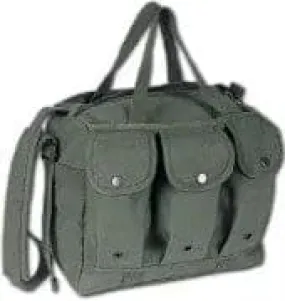 Olive Canvas Medical Bag - 12x9.5x6.5 in