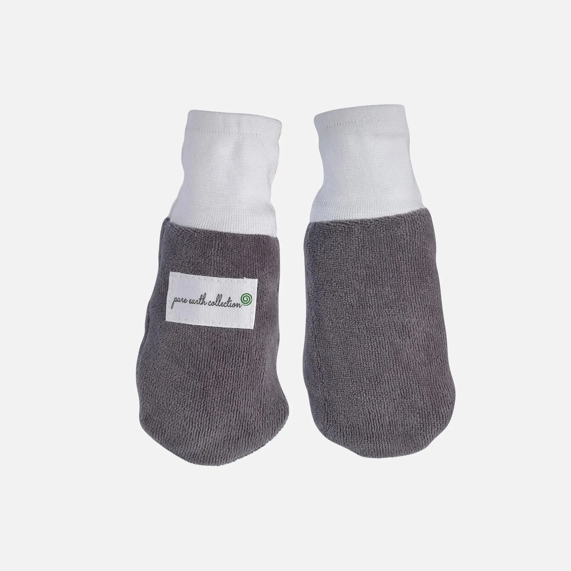 Organic Mittens - Grey (Pack of 2 Pairs)