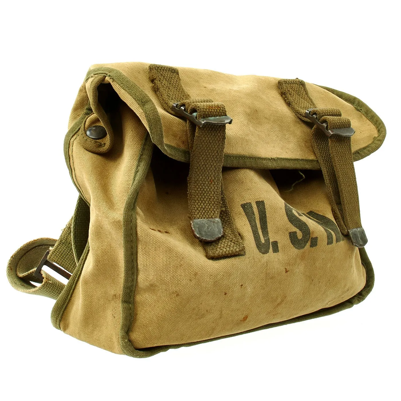 Original U.S. WWII U. S. Navy First Aid Medical Corpsman Shoulder Bag Medical Kit with Supplies