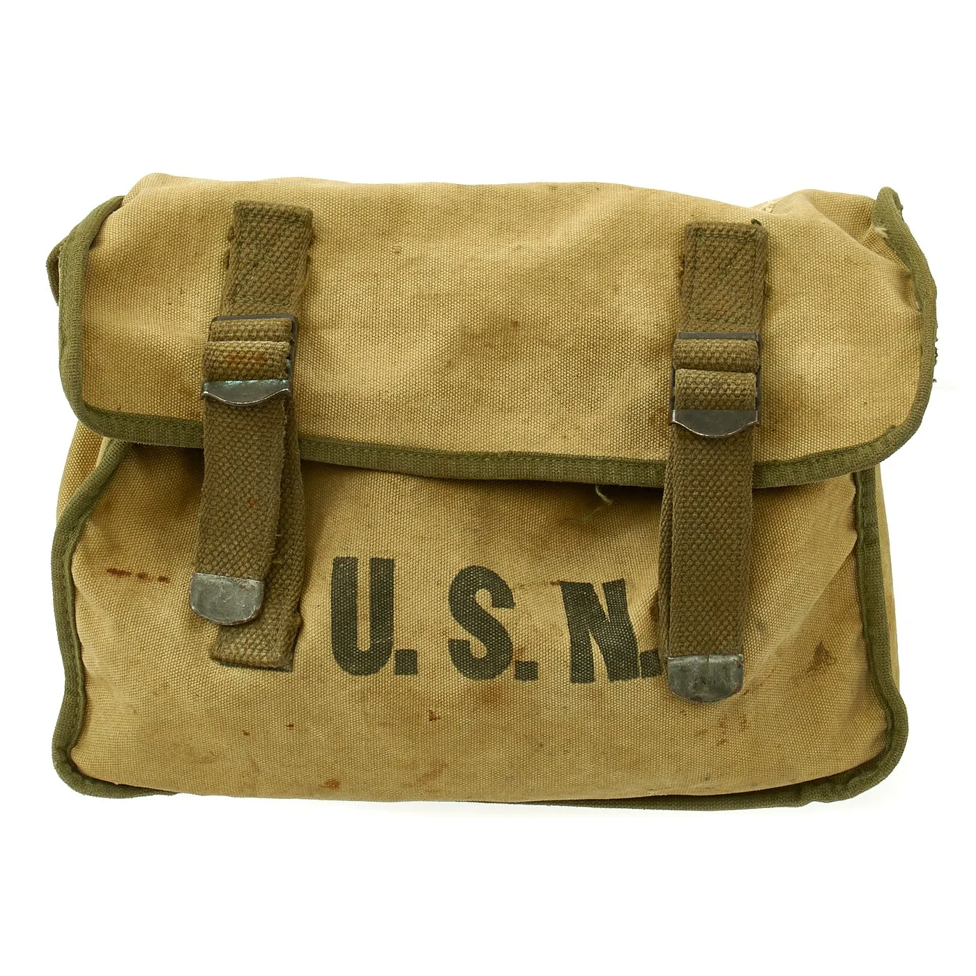 Original U.S. WWII U. S. Navy First Aid Medical Corpsman Shoulder Bag Medical Kit with Supplies