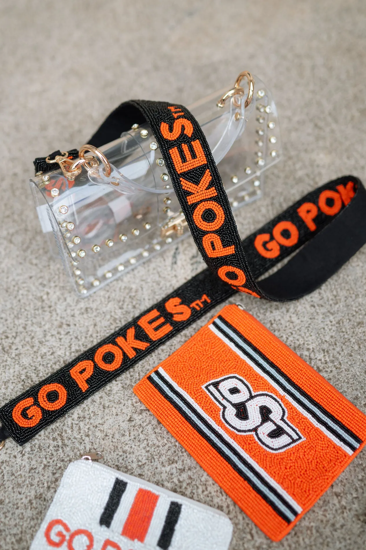 OSU Beaded 5" X 7" Pouch