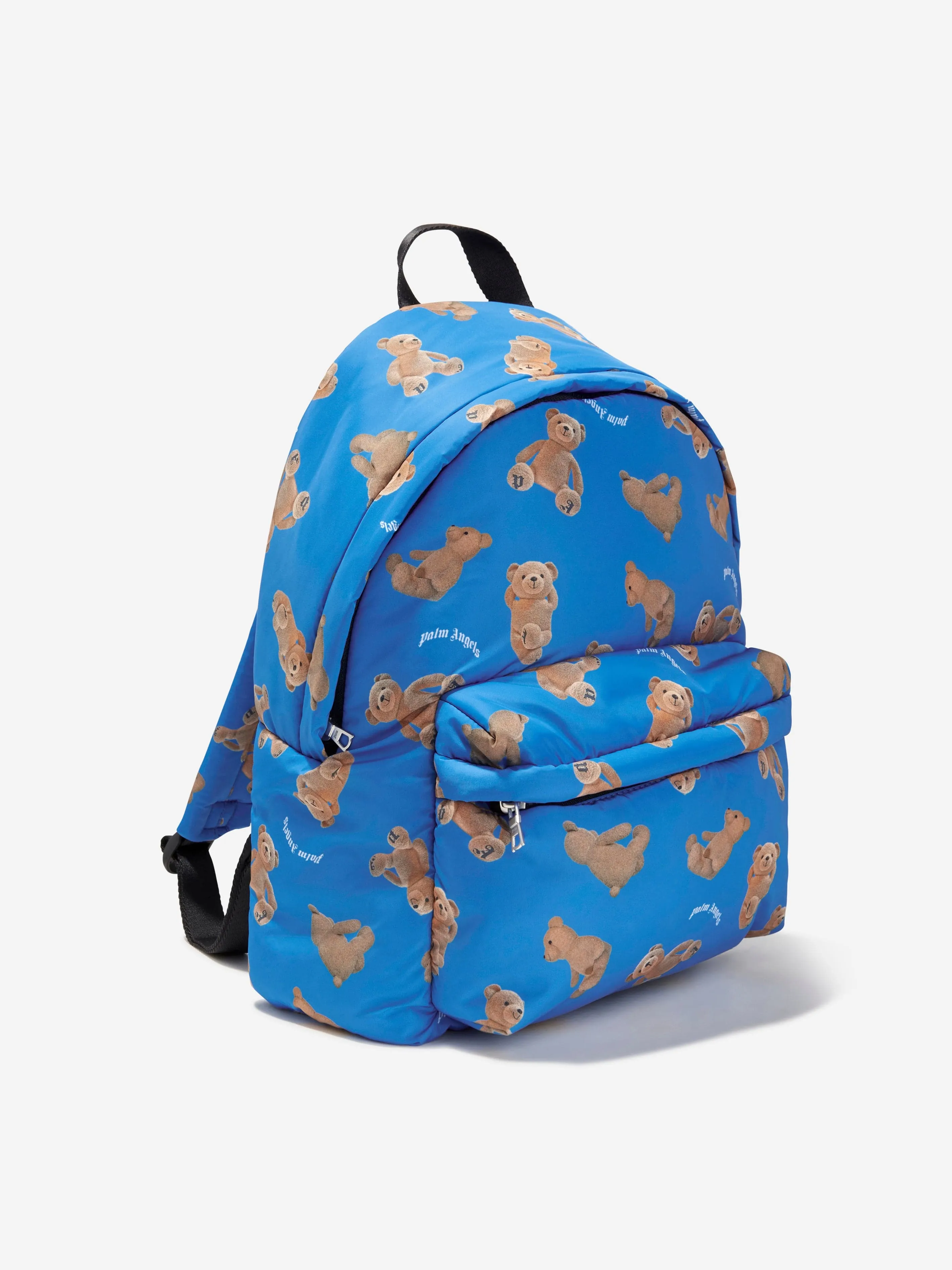 Palm Angels Kids AOP PA Bears Backpack in Blue