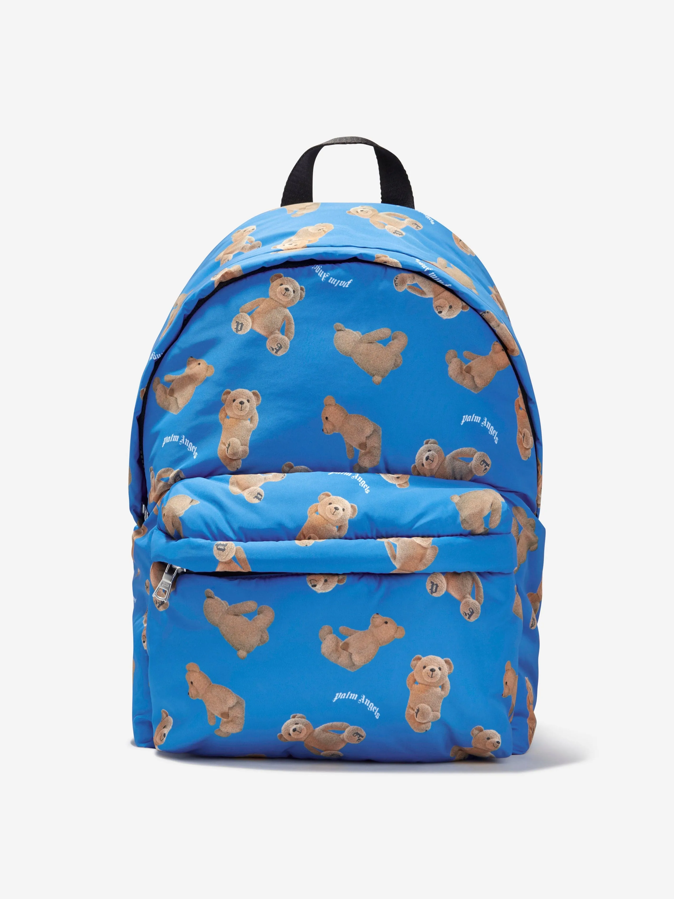 Palm Angels Kids AOP PA Bears Backpack in Blue