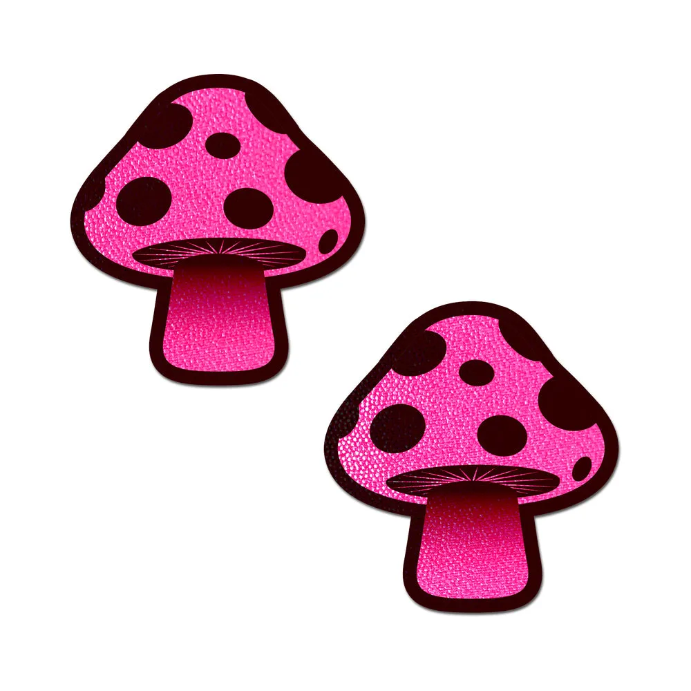 Pastease Mushroom: Neon Pink Shroom Nipple Pasties