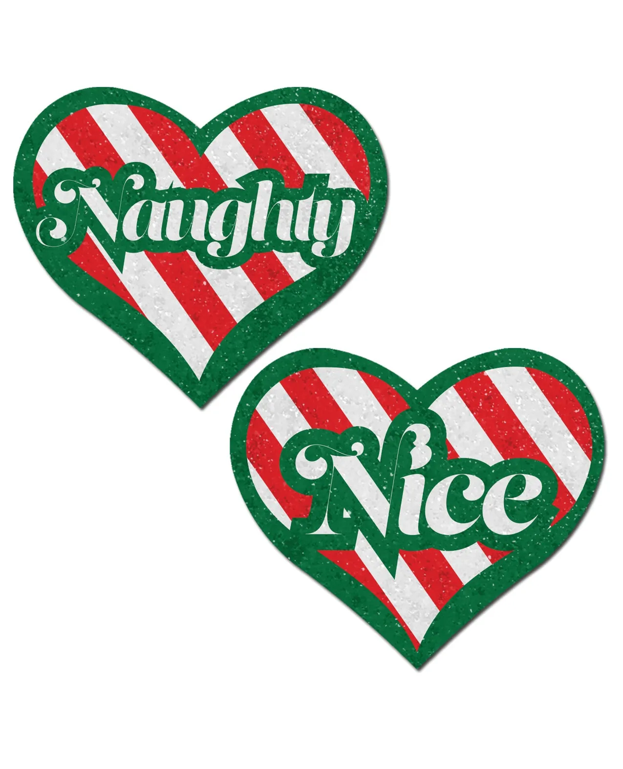 Pastease Naughty/Nice Candy Canes Heart - Multicolors O/S