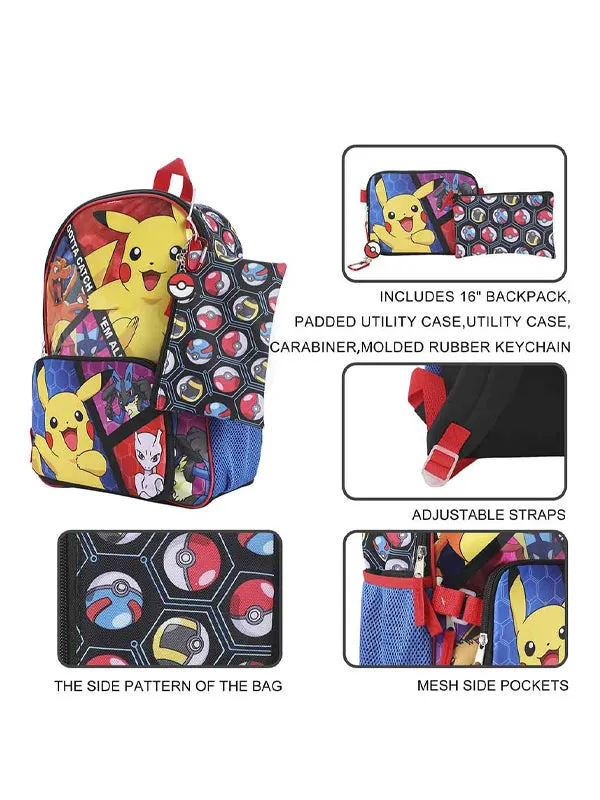 Pokémon 5 Pieces Set Backpack