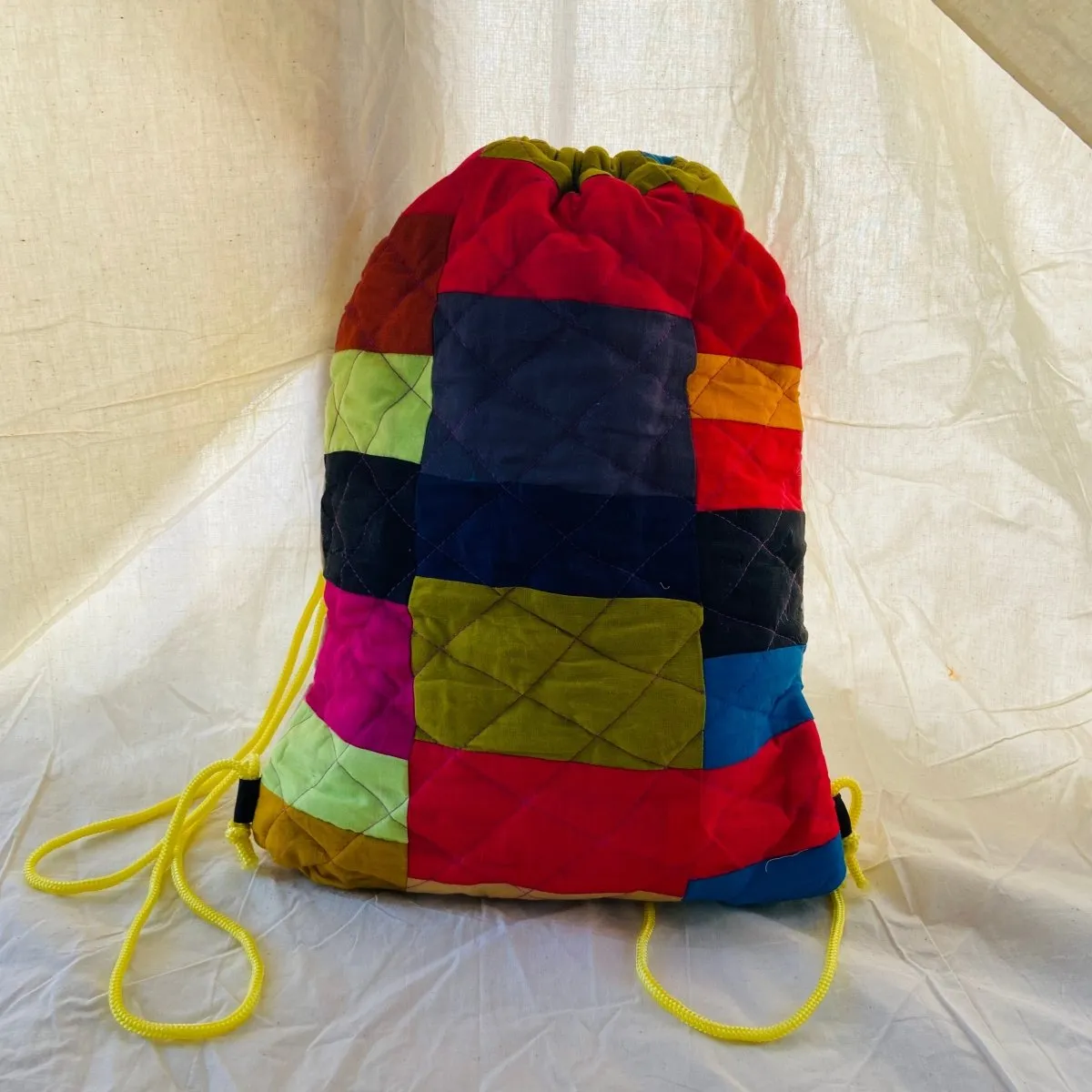 Quilted Drawstring Bag