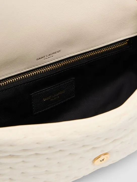 Saint Laurent   Calypso leather blend shoulder bag 