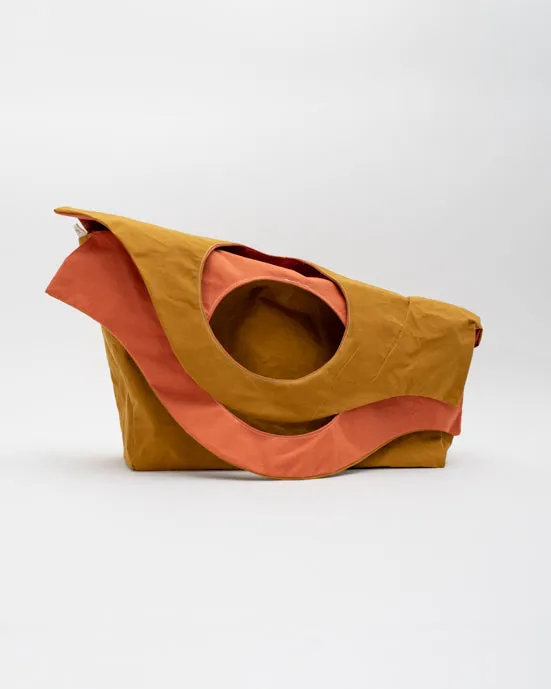 Salmon & Mustard Shopper Bag