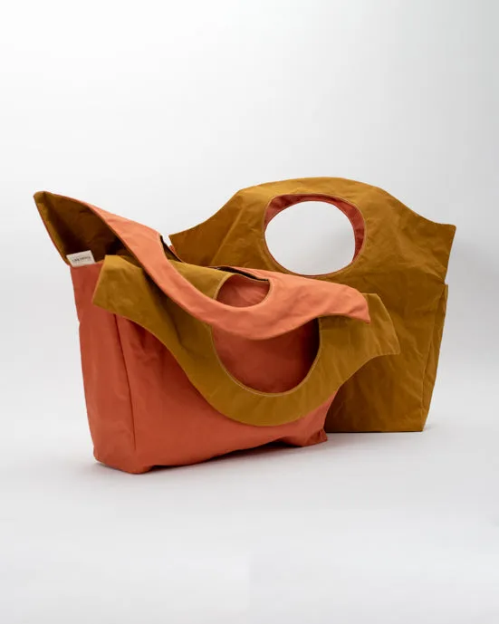 Salmon & Mustard Shopper Bag