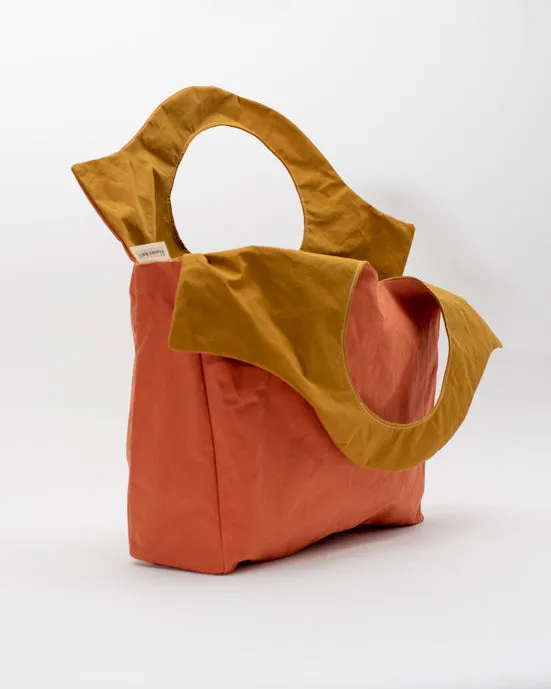 Salmon & Mustard Shopper Bag