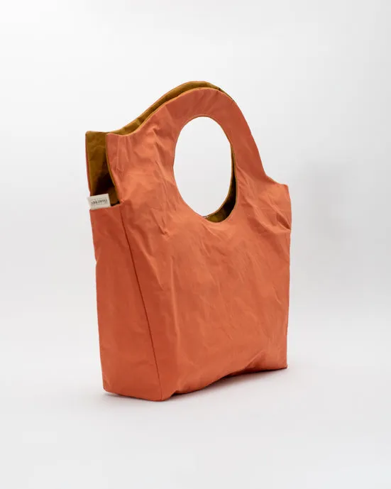 Salmon & Mustard Shopper Bag