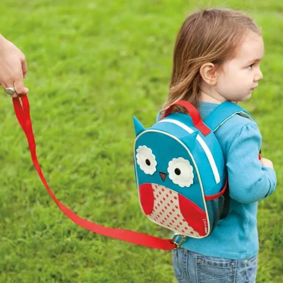 Skip Hop Zoo Little Kid and Toddler Safety Harness Let Backpack, Owl for Kids Ages 3 