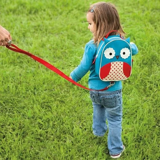 Skip Hop Zoo Little Kid and Toddler Safety Harness Let Backpack, Owl for Kids Ages 3 