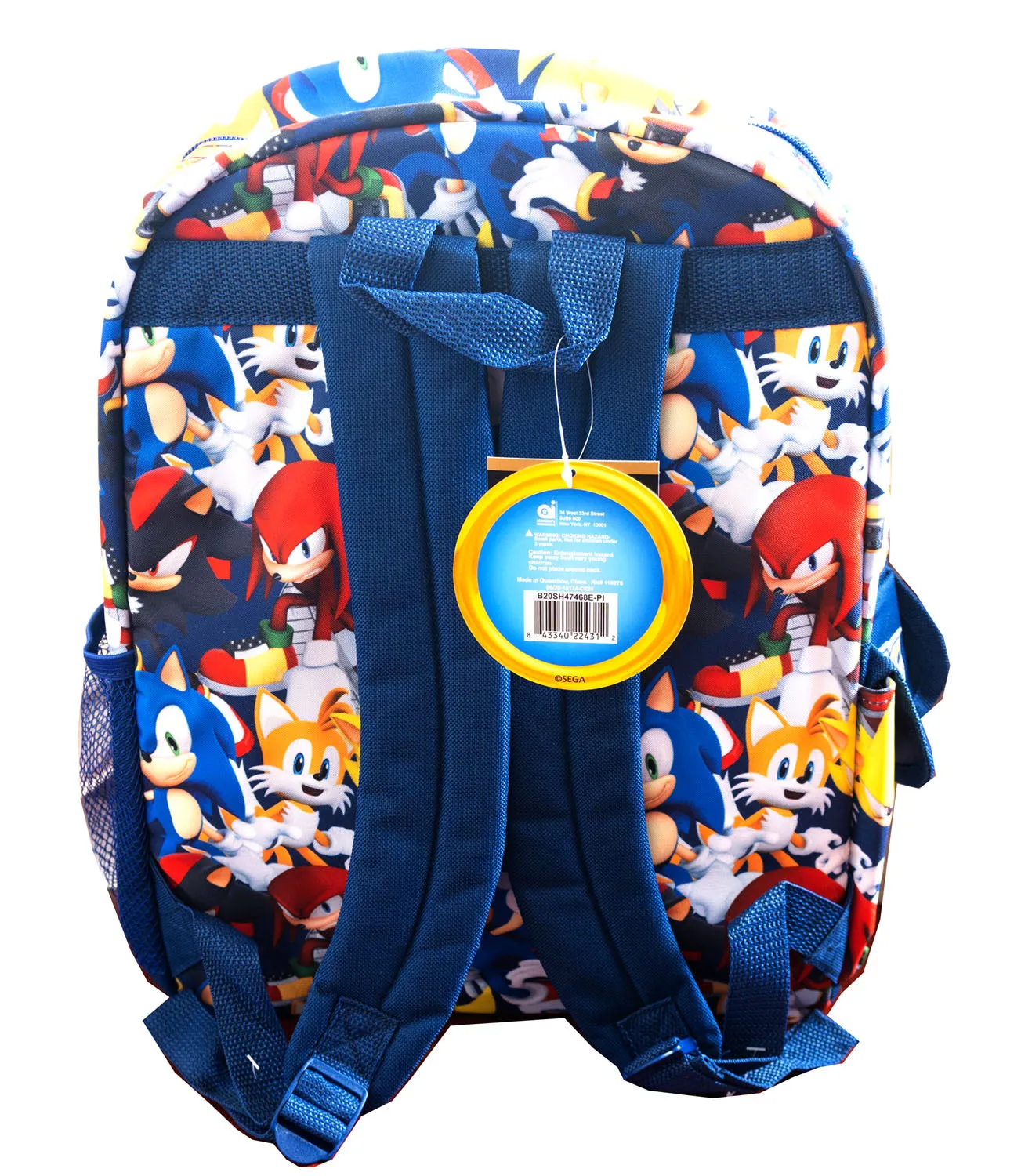 Sonic the Hedgehog Backpack Large 16 inch All Over Print