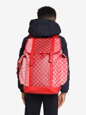 Sprayground Kids Tri Split Monte Carlo Backpack in Red