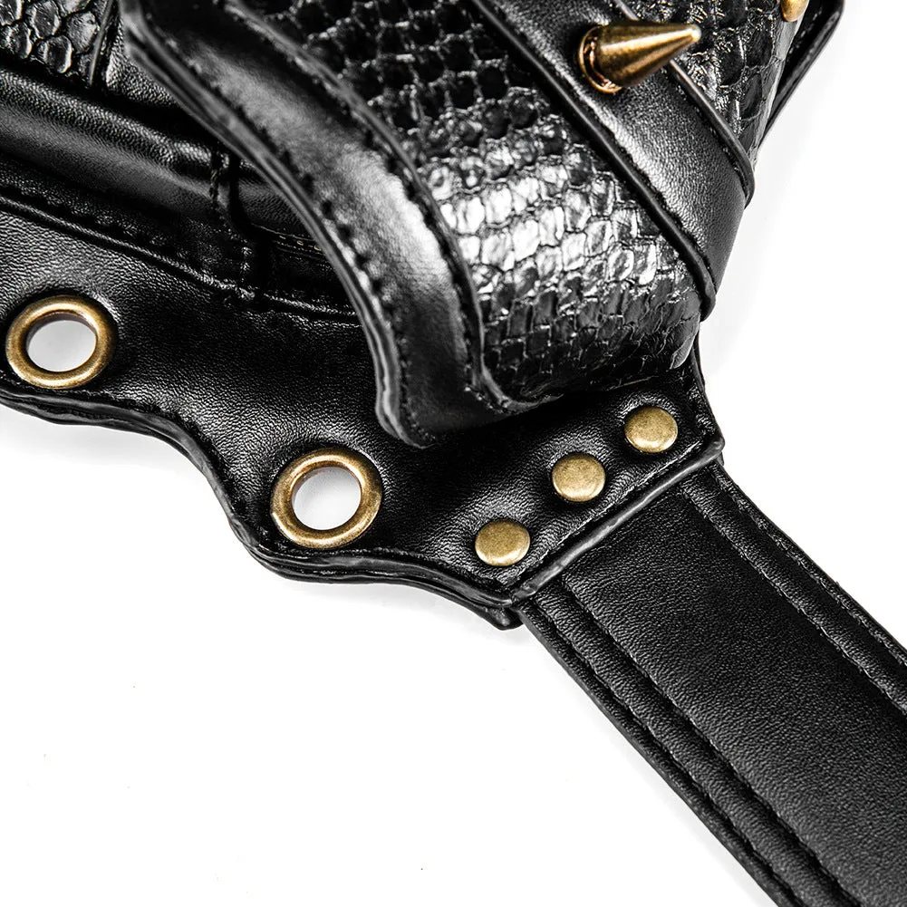 Steampunk Thigh Holster Retro Gothic Leather Shoulder Bag