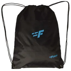 String V2 8L Black Drawstring Bag