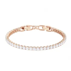 Swarovski White Rose Gold-tone Tennis Bracelet 5464948