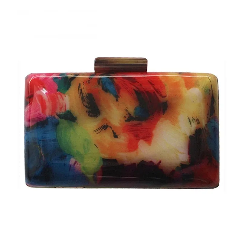 TEEK - Abstract Color Strokes Clutch