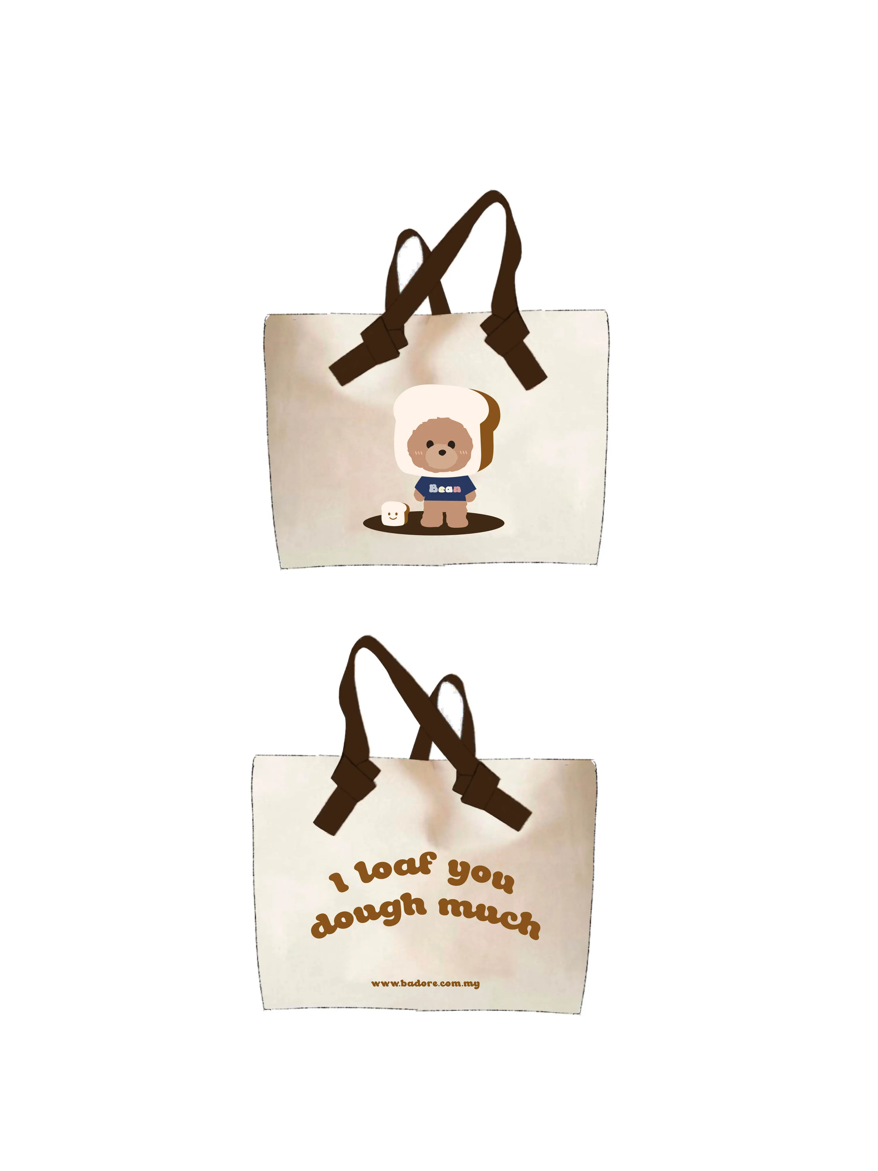 Toast Tote Bag Collection BROWN