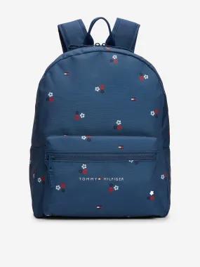 Tommy Hilfiger Kids The Essential AOP Backpack in Blue (30cm)