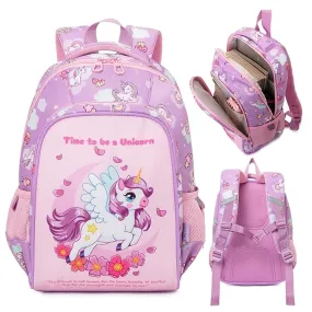 Unicorn Design Backpack for Kids (Purple)