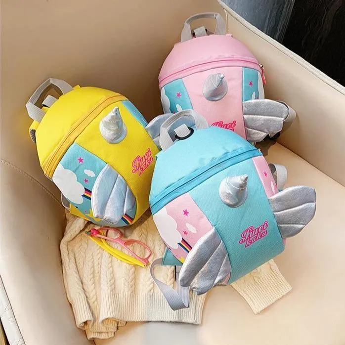 Unicorn Safety Tether Unisex Backpack Children's Backpack Kindergarten School Bag Kids Backpack